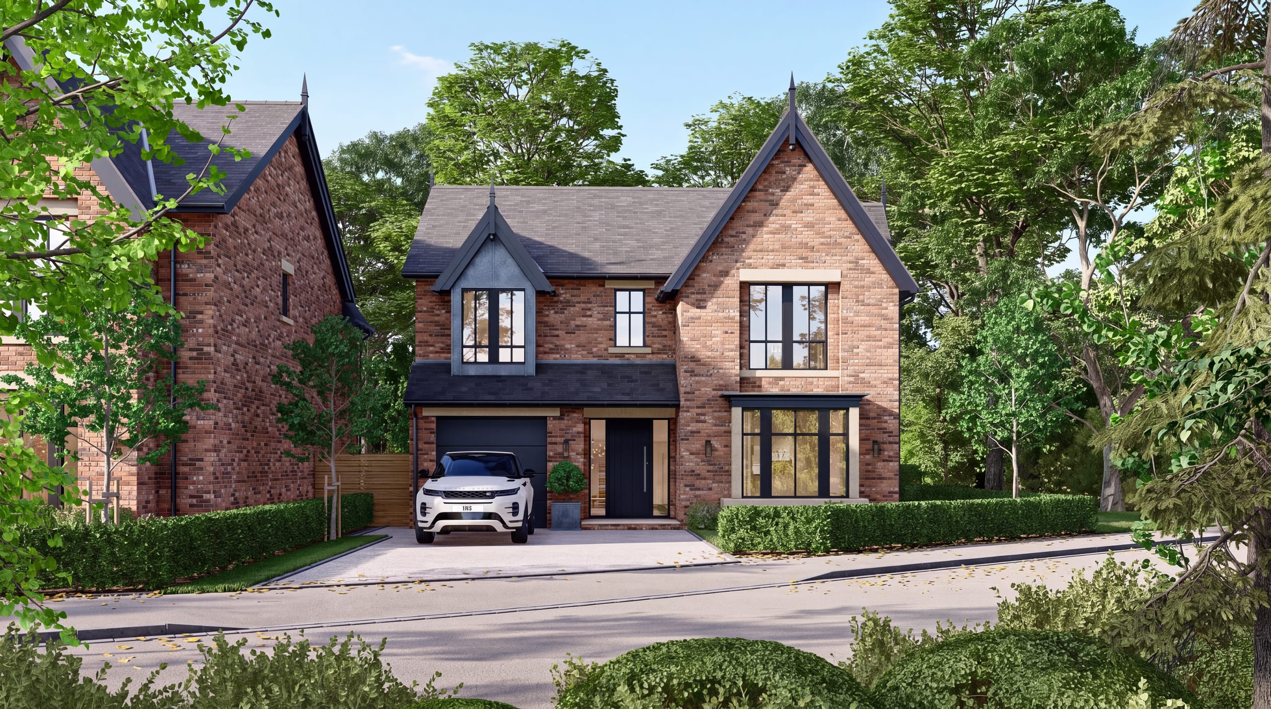 Oaklands, Wilmslow: front elevation